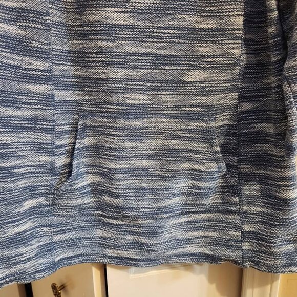 [L]‎ Liz Claiborne sweater, sz Large navy & white knit POCKETS 3/4 sleeves - Picture 6 of 6